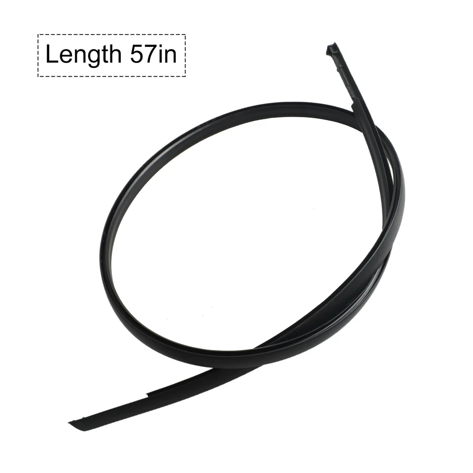 Set of Left & Right Black Roof Drip Moulding Trims for 13-18 Nissan Sentra Sedan - Image 4 of 4