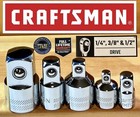 New Craftsman 5pc 1/4" 3/8" 1/2" 3/4" ratchet wrench socket adapter Reducer set