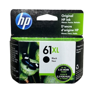 #ad Genuine HP 61XL Black Ink Cartridge In Retail Box Exp 10 2026 $42.99