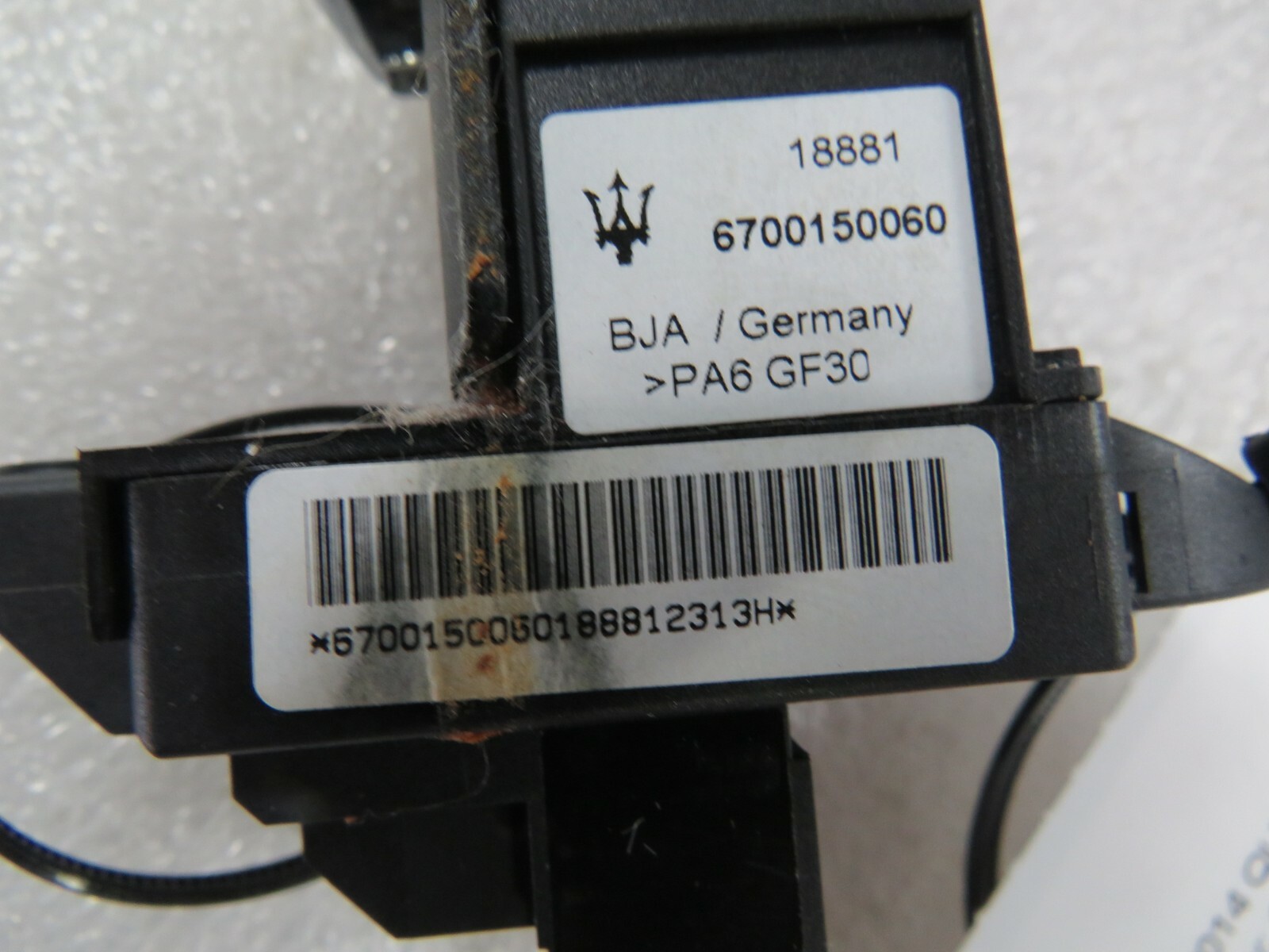 2014 Maserati Quattroporte, Parking Brake Switched, Used, P/N 670015006