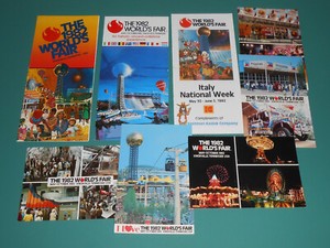 Vintage 1982 World's Fair Brochures and Postcards Lot History Knoxville TN