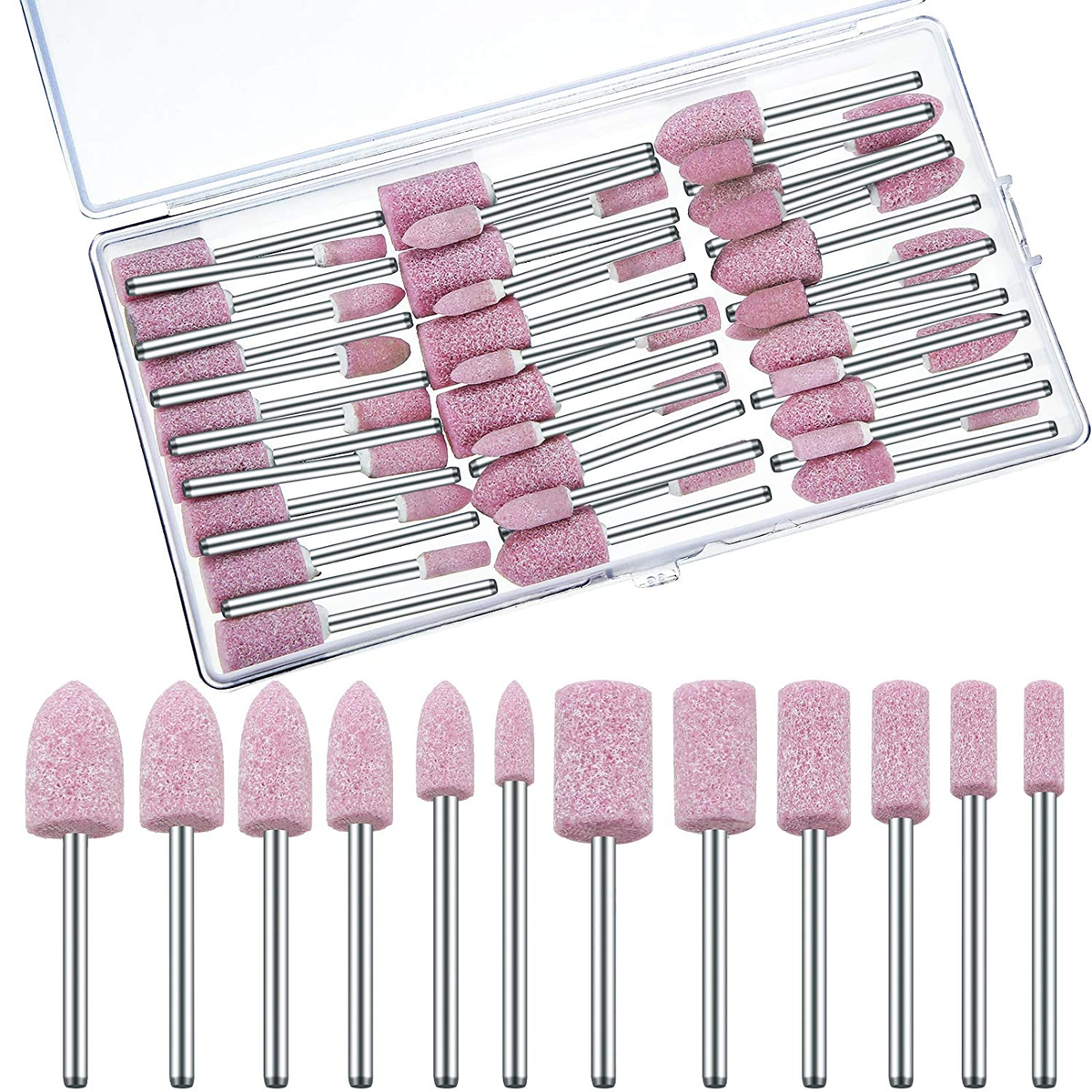 42 Pieces Corundu Grinding Tip Set, Stone Grinding Polishing Head - View #7