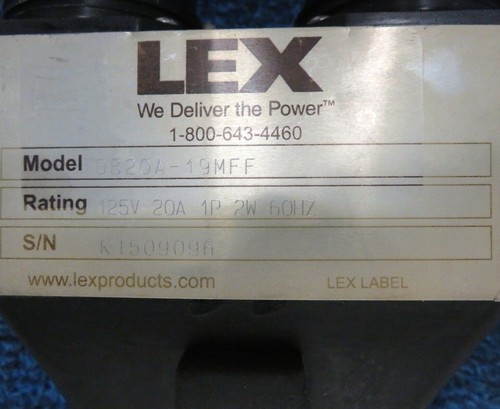 LEX DB20A-19MFF Gummigehäuse 19Pin 125V/20A - Bild 3 von 5