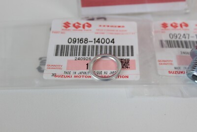 J＊J Suzuki Genuine GSXR 600 750 1000 Hayabusa Oil Drain Plug & Gasket