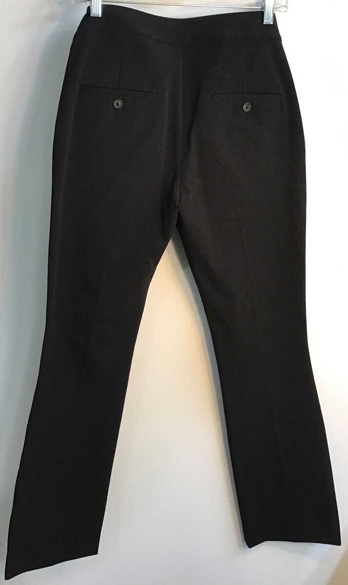helmut lang Pants Sailor Button Front Black Stretch Cotton helmut lang Pants Sailor Button Front Black Stretch Cotton