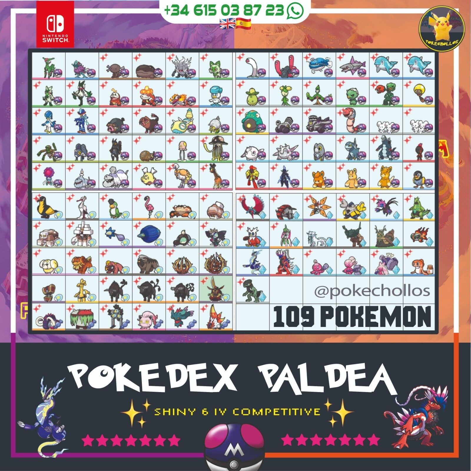 Pokédex Paldea: La lista completa de Pokémon en Escarlata y Púrpura y dónde  encontrarlos a todos - Millenium