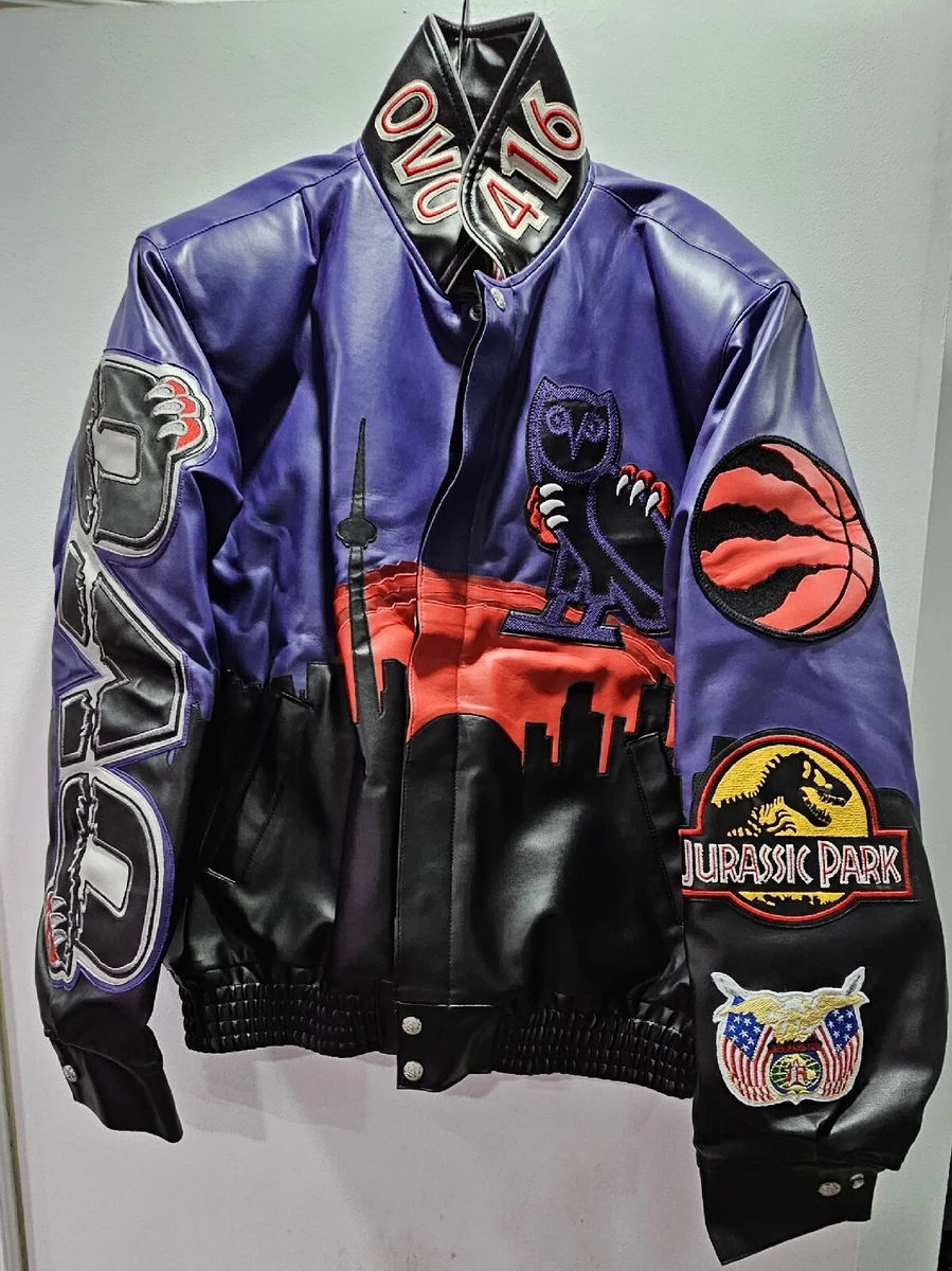 New Signed OVO TORONTO RAPTORS Jeff Hamilton Jurassic Park Varsity