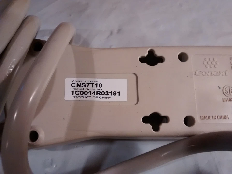 7 Plug Multi-Mode Surge Protector w/ Noise Filtering 800J Surge Rating 10' Cord - Image 4 of 4