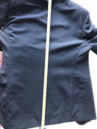 Black Wedding Prom Tuxedo 3 Button with Pants Wool/Satin Made in Italy 40R - Picture 8 of 12