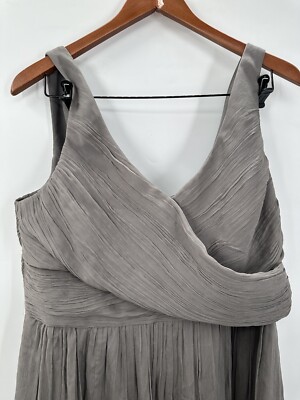 grey grecian bridesmaid dress ZAPAKA Women Convertible Dusty Blue Bridesmaid Dress Chiffon A Line Wedidng Party Dress, Chiffon color / US20W main image 1