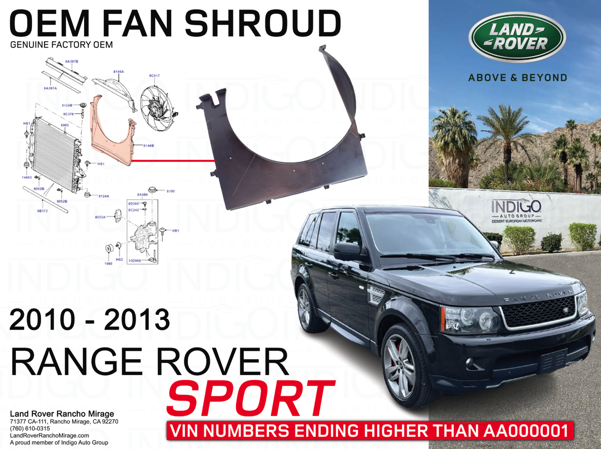 2010-2013 RANGE ROVER SPORT Genuine Land-Rover Fan Shroud