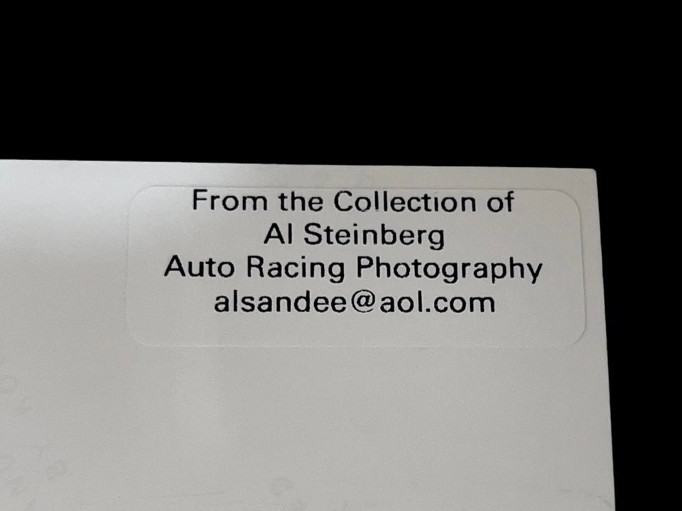 Foto NASCAR 8x10 autografiada 8x10 Mark Martin American Ford #02 vintage en blanco y negro 1986 Foto 4 de 4