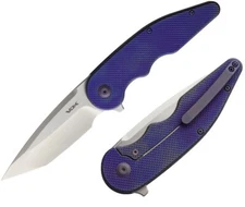 VDK Knives Wasp Folding Knife 3.5" Bohler M390 Steel Tanto Blade Titanium Handle