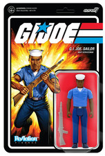 Super7 G.I. Joe ReAction Blueshirt Brown Clean Shaven Figura 3,75"