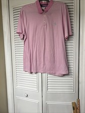 BROOKS BROTHERS Performance Polo Shirt Mens XL Original Fit Pink With White