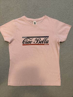 Pink Ciao Bella Italian T Coca Cola Style Girls Age