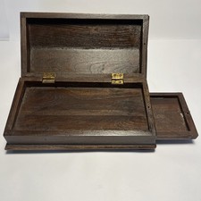 Escritorio de regazo cajón secreto vintage de madera para escribir letras