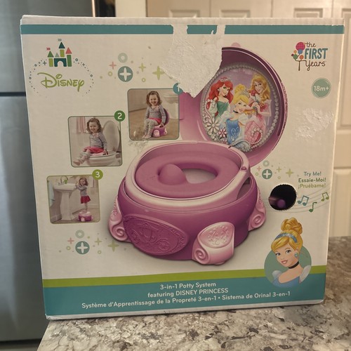 The First Years Disney Magic Sparkle 3-in-1 Potty System Disney Princess RARE!