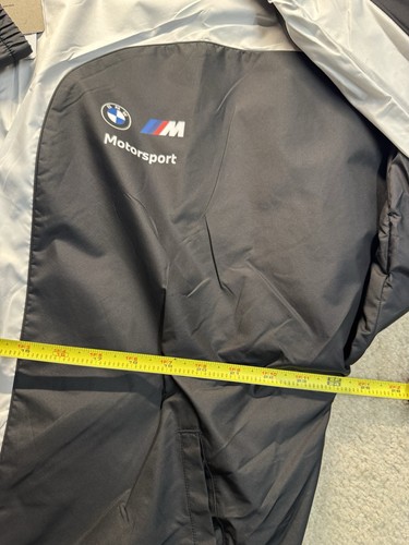 Puma BMW M Motorsport F82 Track Racing Jacket Size L Lightweight Baggy Black - Picture 11 of 11