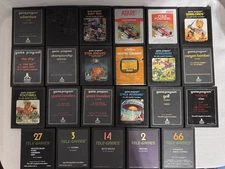 Atari Lot of 23 Cartridge Only Games Untested Space Invaders, Warlords Much more