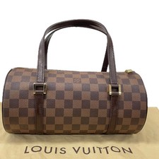 Louis Vuitton Damier Papillon 26 Ebene N51304 Duffle Bag Canvas Authentic 1078