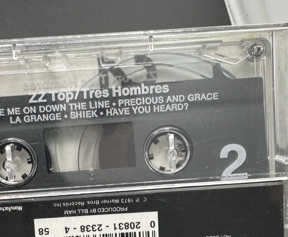 VINTAGE ZZ TOP SEALED CASSETTE TAPES TRES HOMBRES AFTERBURNER SEE ALL PICS/READ - Image 3 of 4