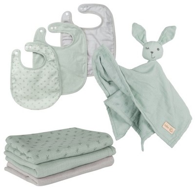 roba organic Geschenkset Baby Essentials Lil Planet frosty green