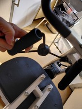 Magnetic Resistance Exercise Bike W/ LCD Monitor Adjustable Seat Grey nearly new