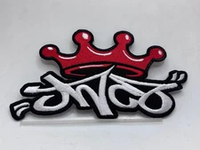 JNCO  NEW EMBROIDERED COMPANY IRON ON NAME PATCH TAG 3t X 5-1/2w