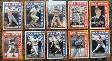 1990 Topps All Star MLB Baseball Card Lot Eric Davis Tony Gwynn Craig Biggio