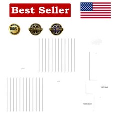 Trimmable 82.5" Vinyl Vertical Blinds Set - 24 Strong Slats for Stylish Windows