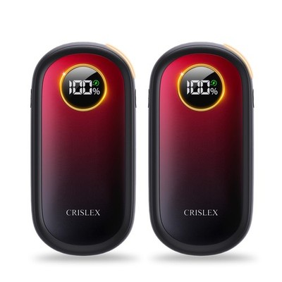 Hand Warmers Rechargeable, Dual-Sided Mini-Crimson Night Gradient-2pack 