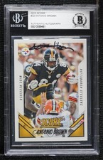 BAS 2015 Score Antonio Brown (Hurdling) #32 BGS Authentic Auto 3c7