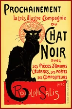 Le Chat Noir The Black Cat French Wall Art Nouveau Print POSTER - Gift