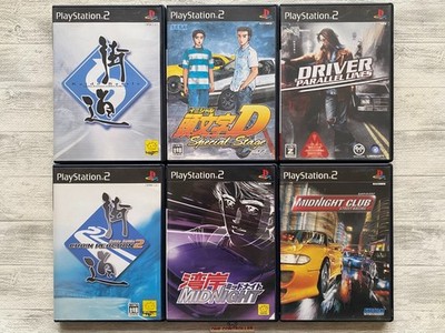 SONY PS2 Kaido & Initial D & Wangan Midnight & Driver & Midnight Club from Japan