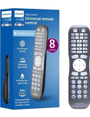 Philips Elite Plus 8 Device Audio/Video Bluetooth Programmable Universal Remote.