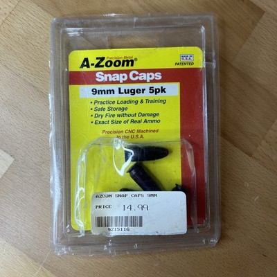 A-Zoom 15116 9 mm Luger Precision Snap Caps - 5 Pack for sale