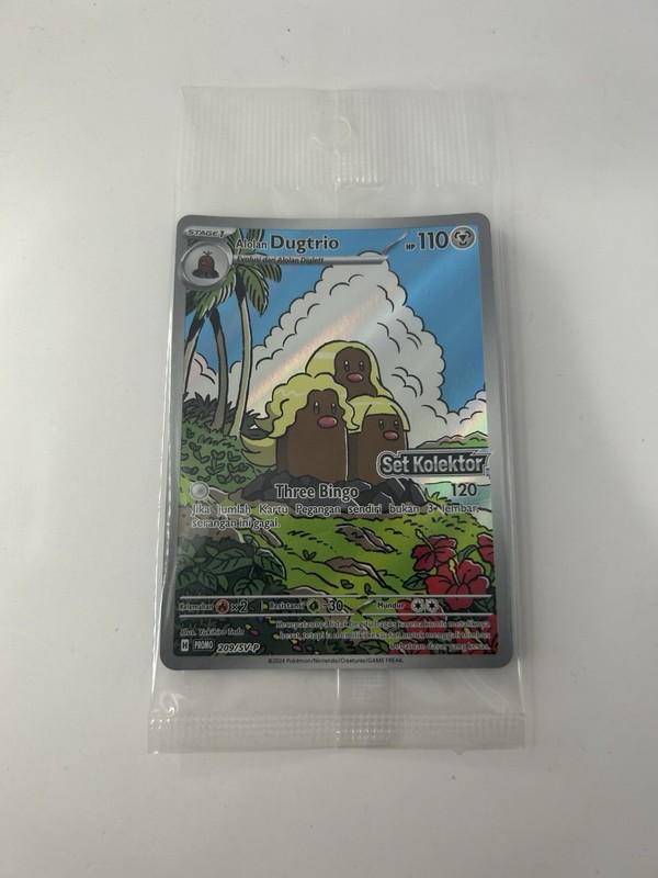 Sealed Alolan Dugtrio 209/SV-P | Pokemon Set Kolektor Indonesian [US SELLER]