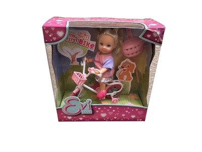 Simba Evi Love 105731715 | Puppe mit Fahrrad Helm Mädchen Kinder Spielen | NEU