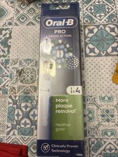 4 Pack Oral-b Pro Cross Action Electric Replacement Toothbrush Heads