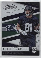 2016 Panini Absolute Rookies 496/499 Nick Vannett #162 1s8