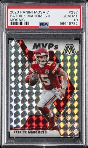 2020 PANINI MOSAIC MOSAIC #297 PATRICK MAHOMES II PSA 10
