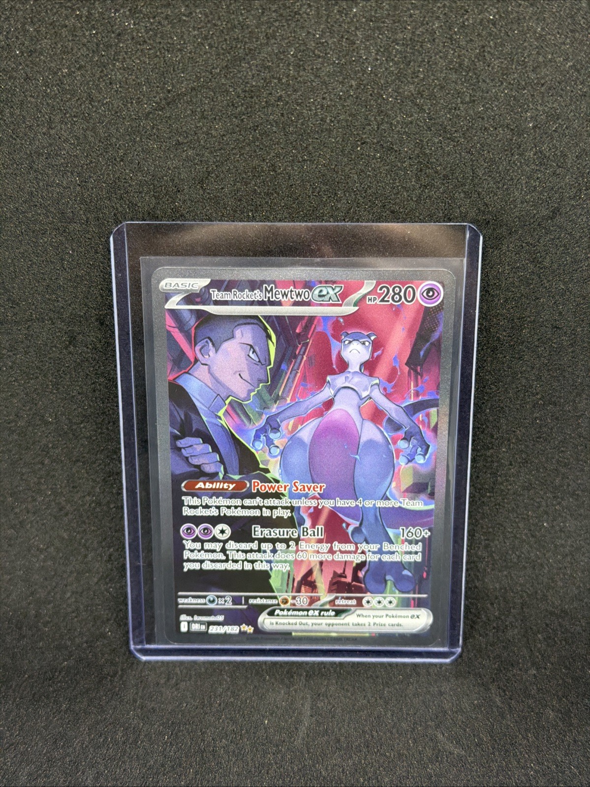 Team Rocket's Mewtwo ex 231/182 Sv10: Destined Rivals Holo