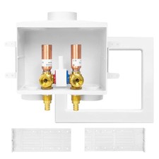 Washing Machine Outlet Box 1/2 Pex Crimp Inlet x 3/4 MHT Outlet Valve Arrestor