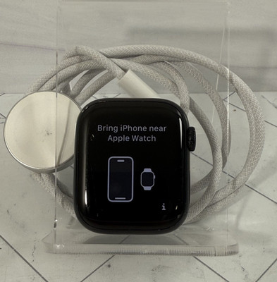 Apple Watch Series 7 Unlocked Cellular GPS WiFi 41mm Midnight #H100