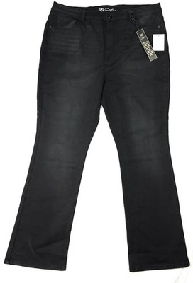 DG2 by Diane Gilman Virtual Stretch Women's Size 20WT Black Bootcut Jeans NWT