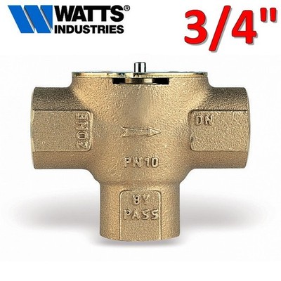 WATTS 3-Wege ARCA-Zonenventil Bronze F-F-F 3/4