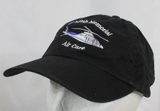 North Memorial Air Care Hat Trucker Helicopter Medical Flight Black Strap Back