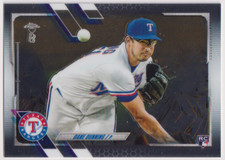 2021 Topps Chrome Ben Baller #187 Dane Dunning RC Texas Rangers