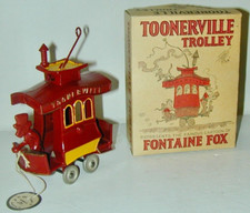CI Toonerville Trolley Dent Hardware With Factory Sample Tag Original Box 1928